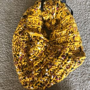 Steve Madden Mustard Infinity Scarf